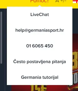 Germania Casino Support